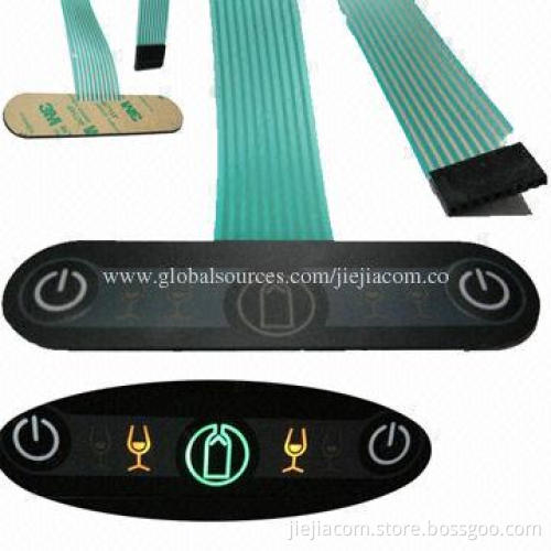 LED Membrane Keypad Switches, Good Appearance, Small Volume, Long Lifespan